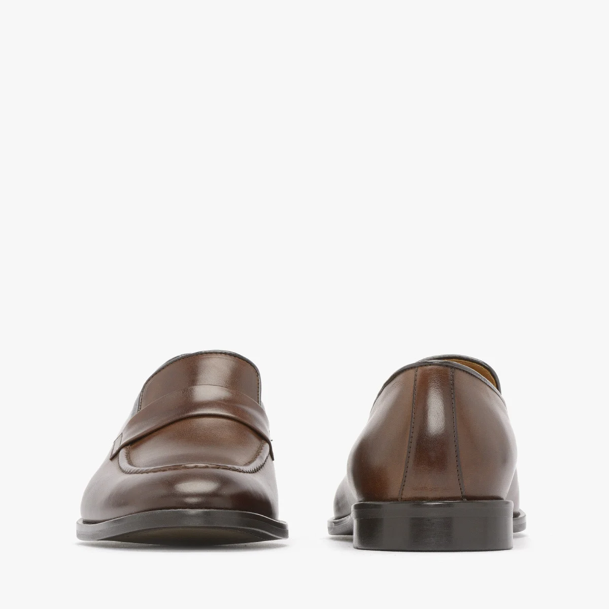 Brązowe, eleganckie mokasyny