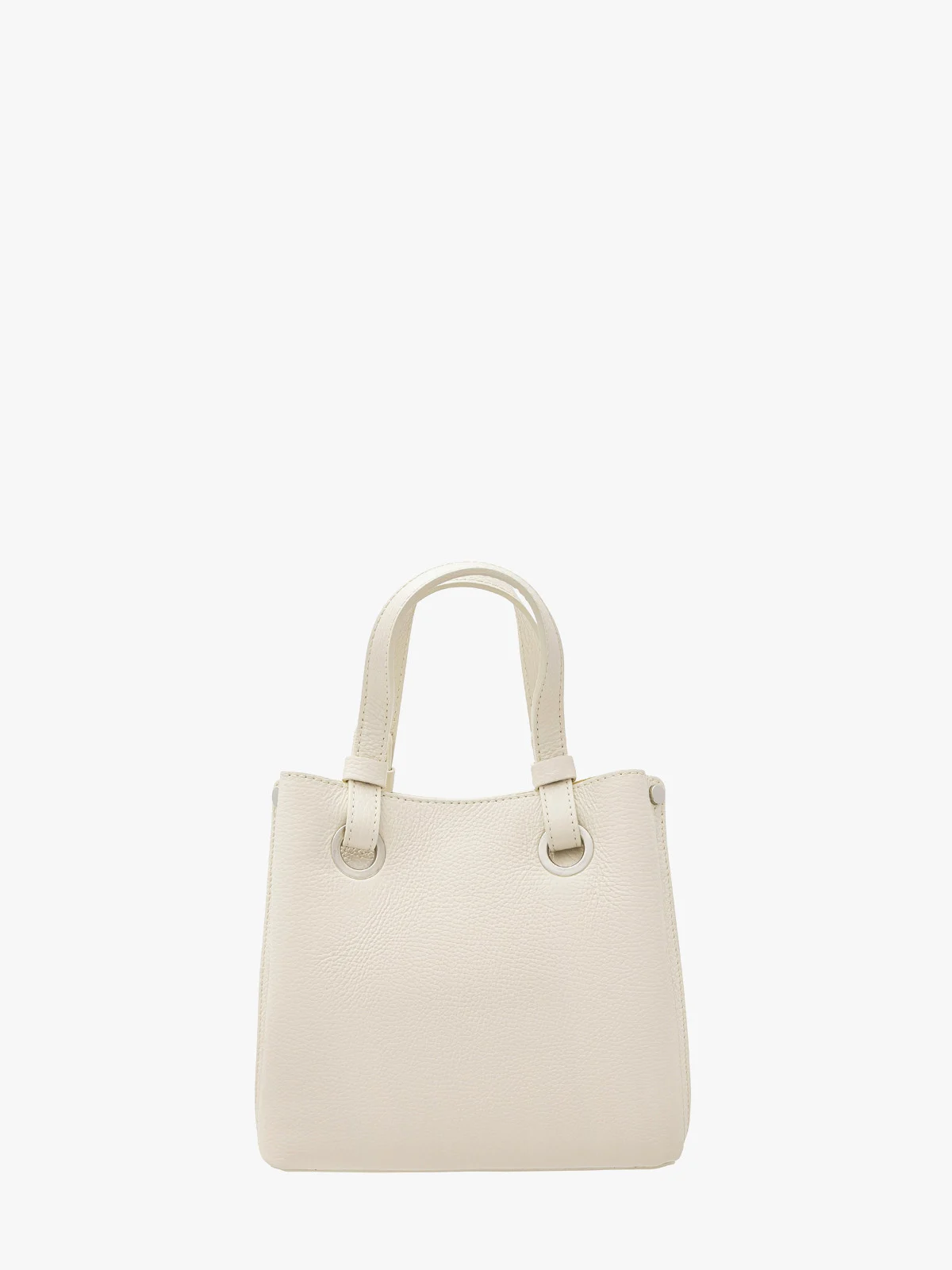 Kremowa torebka damska z dwoma paskami