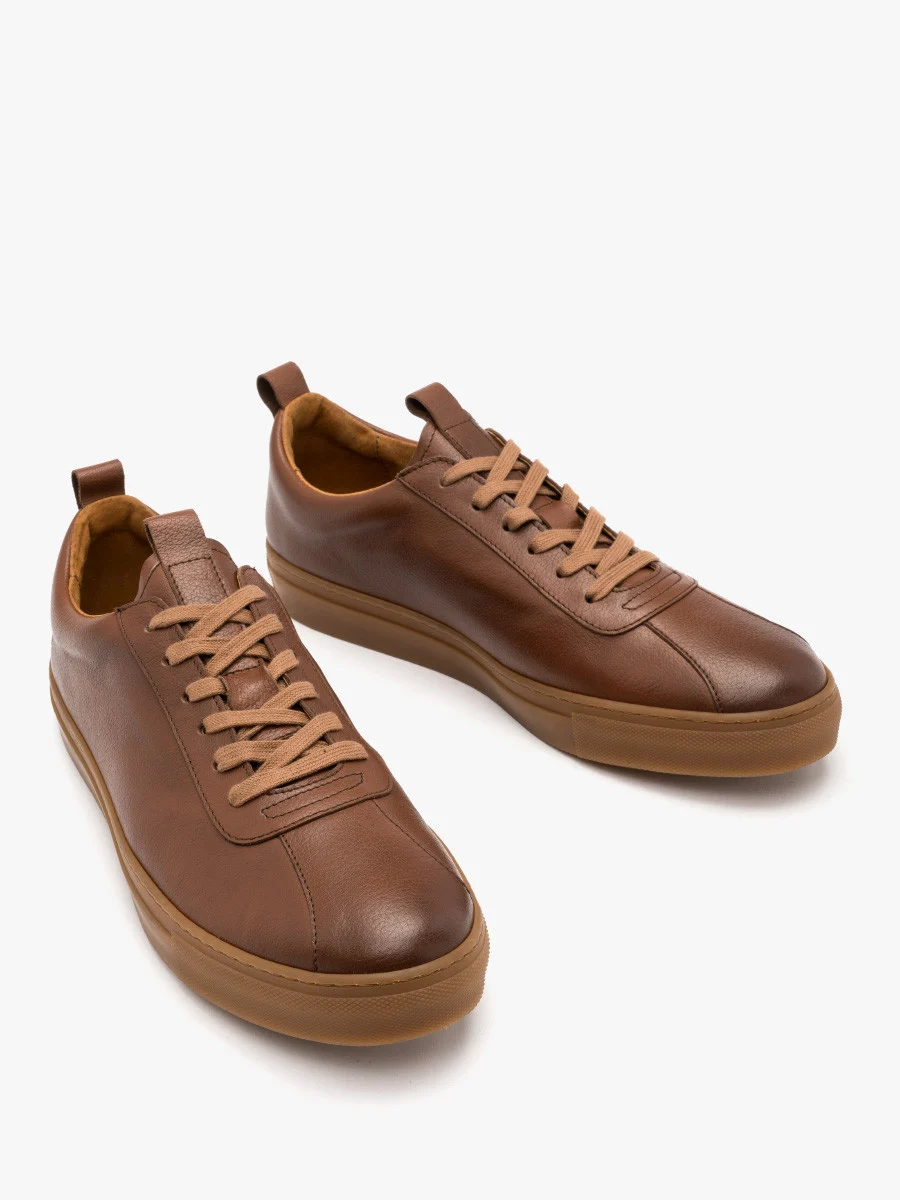 Brązowe półbuty sportowe męskie