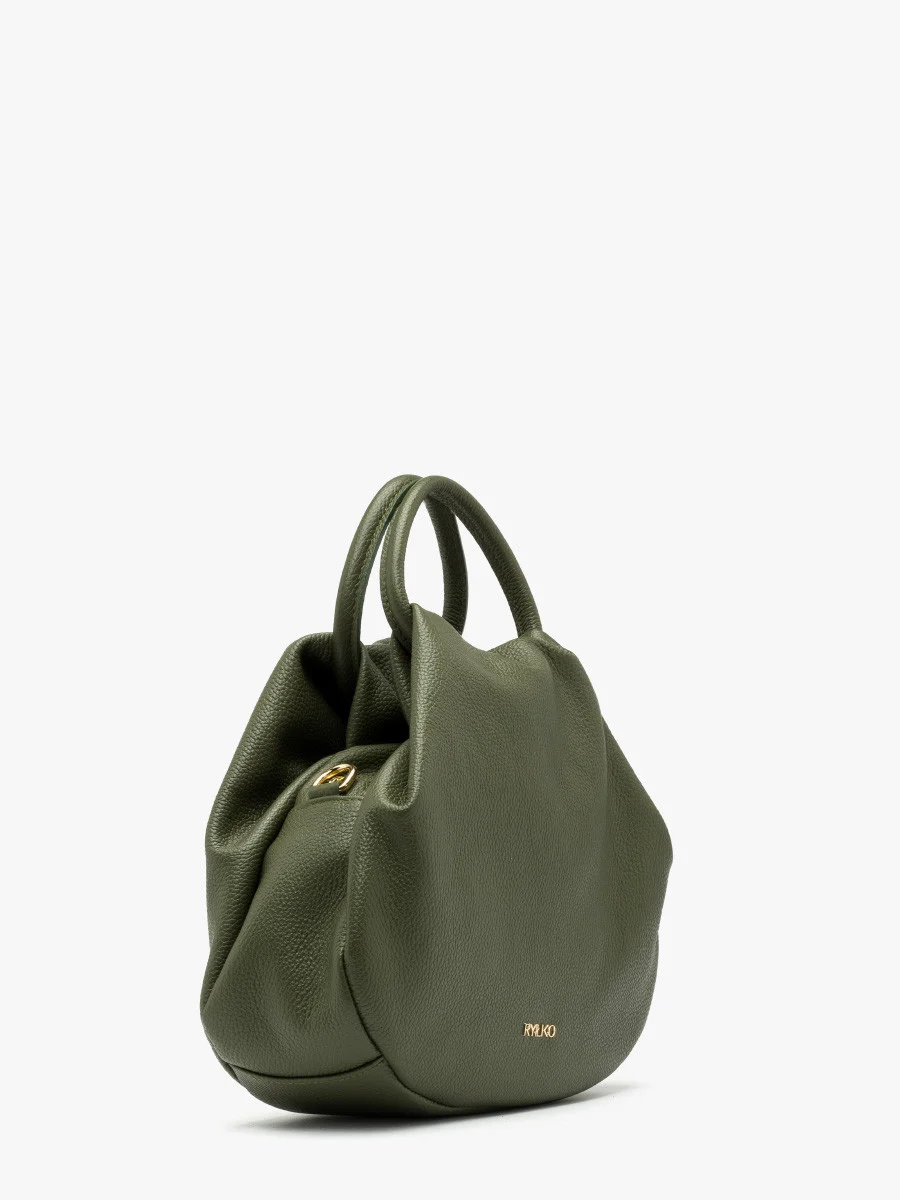 Oliwkowa miękka torebka