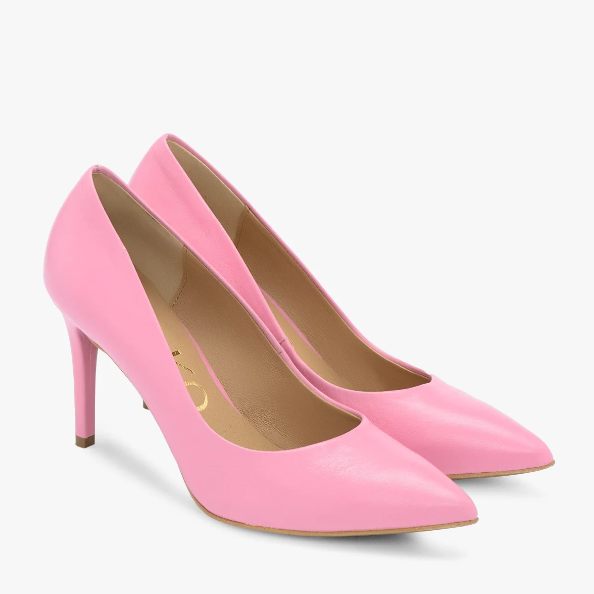 Różowe czółenka na wysokiej szpilce