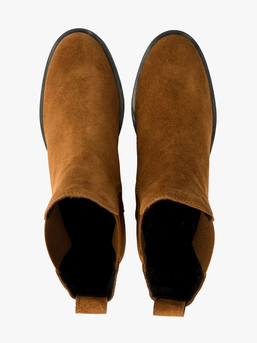 Brązowe sztyblety damskie