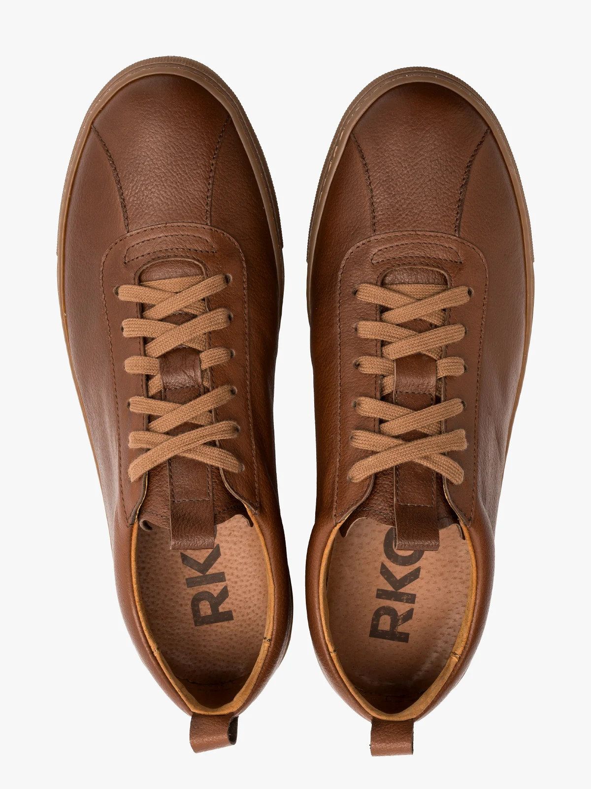 Brązowe półbuty sportowe męskie