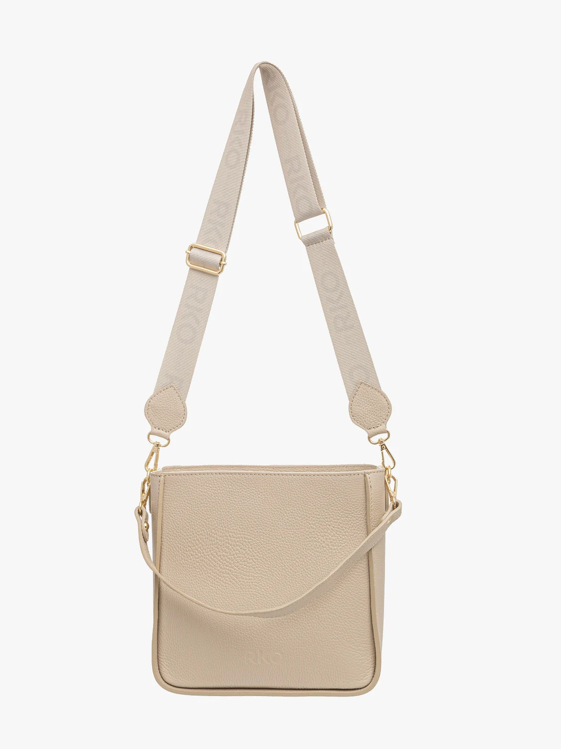 Beżowa torebka średniej wielkości