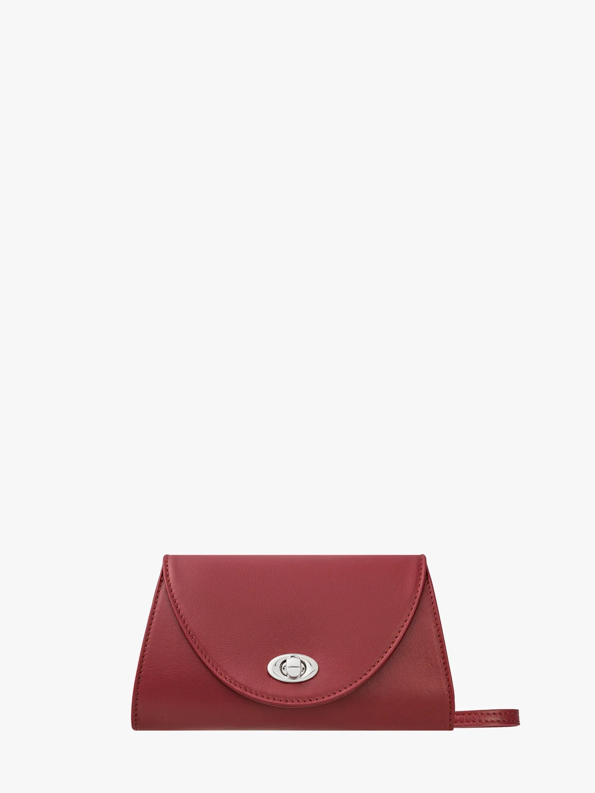 Mała elegancka torebka zapinana na ozdobną klamrę