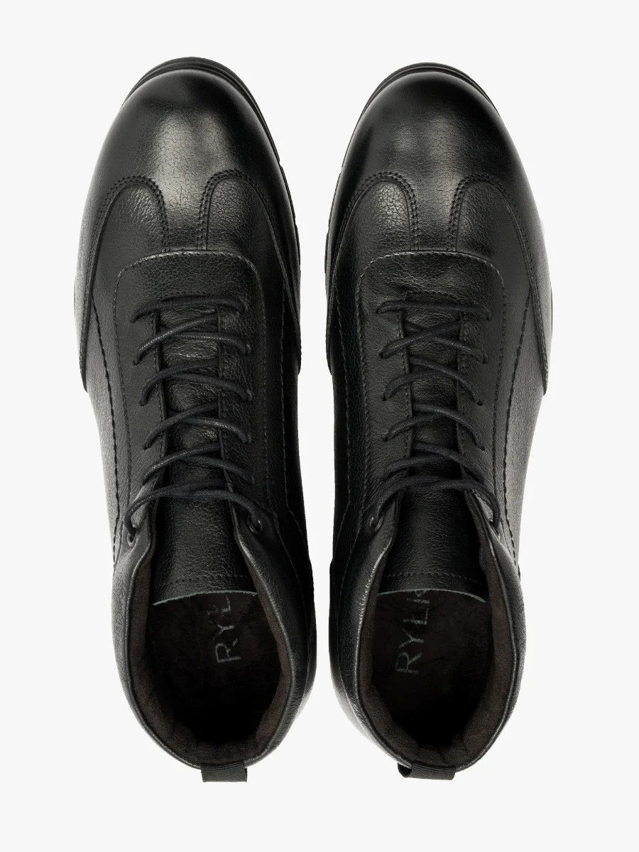 Czarne trzewiki męskie