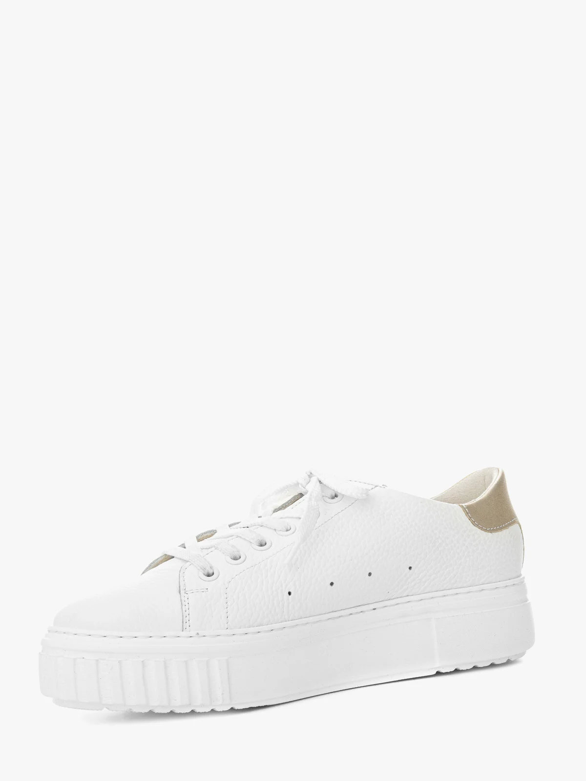 Białe półbuty sportowe na lekkiej podeszwie