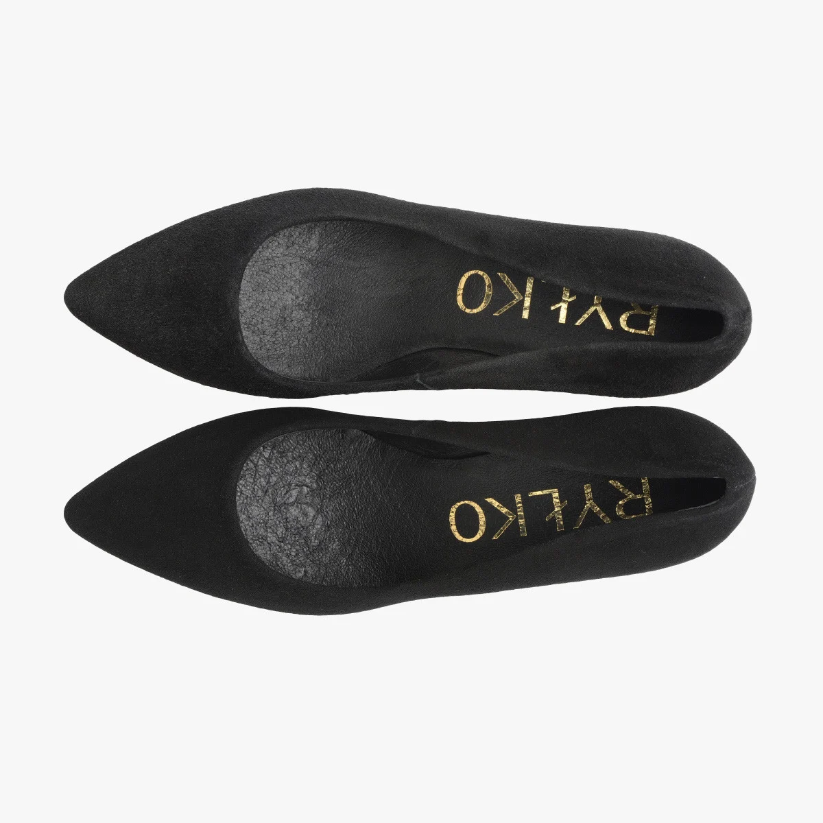 Czarne czółenka na słupku