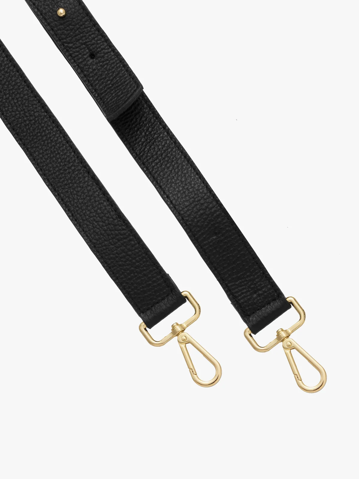 Czarny, regulowany pasek do torebki