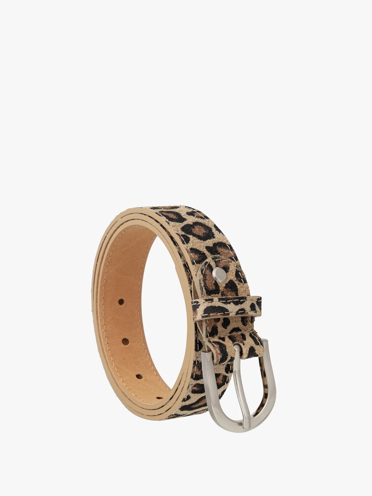 Welurowy pasek w panterkę