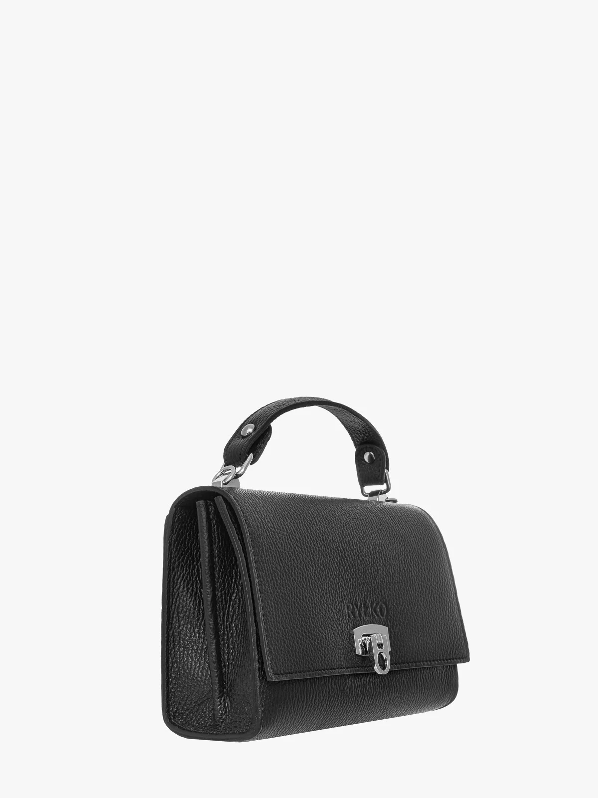 Elegancka, czarna torebka z łańcuszkiem oraz wygodną rączką