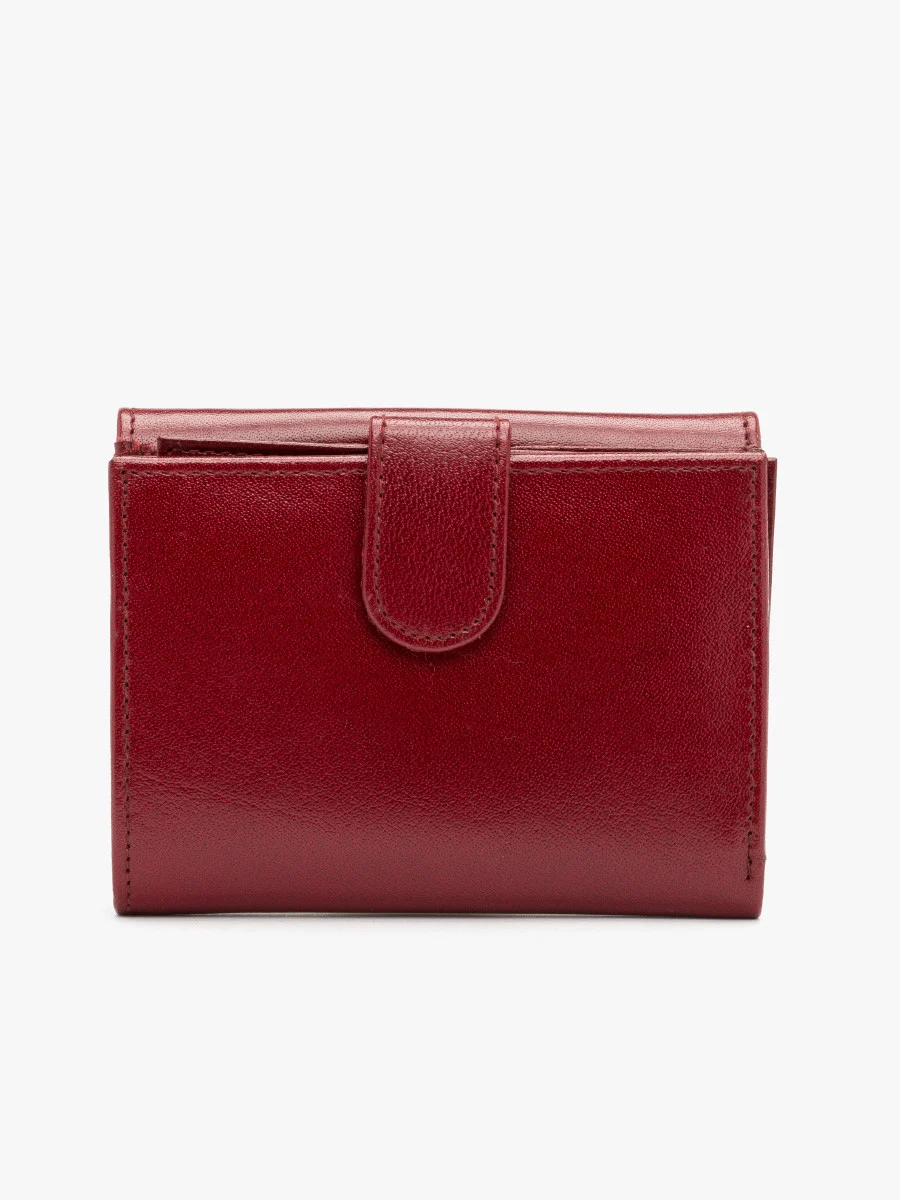Czerwony portfel damski
