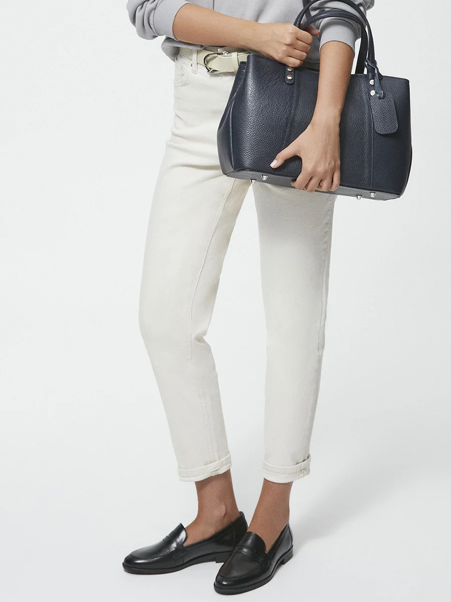 Czarne mokasyny damskie