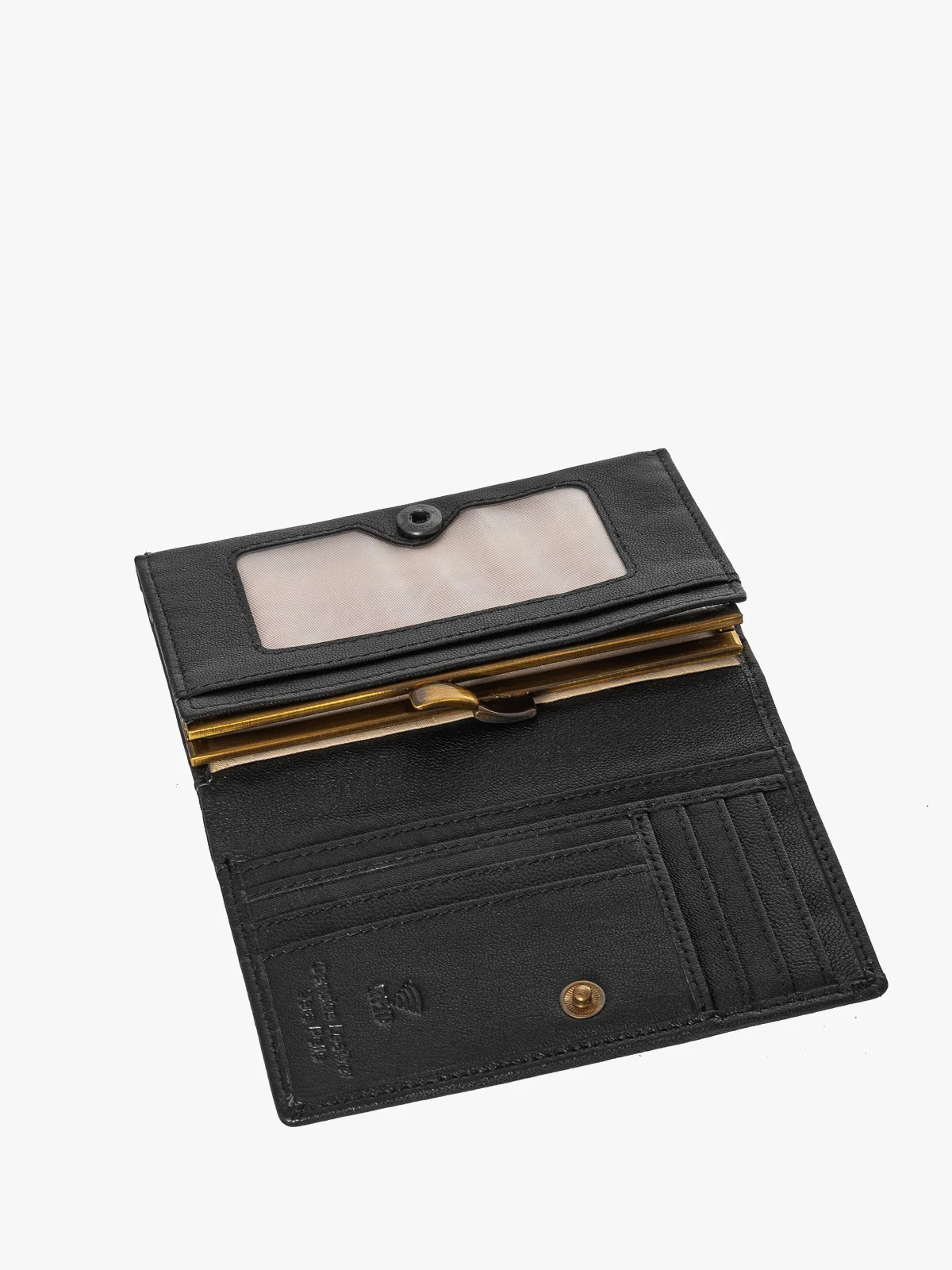 Czarny portfel damski