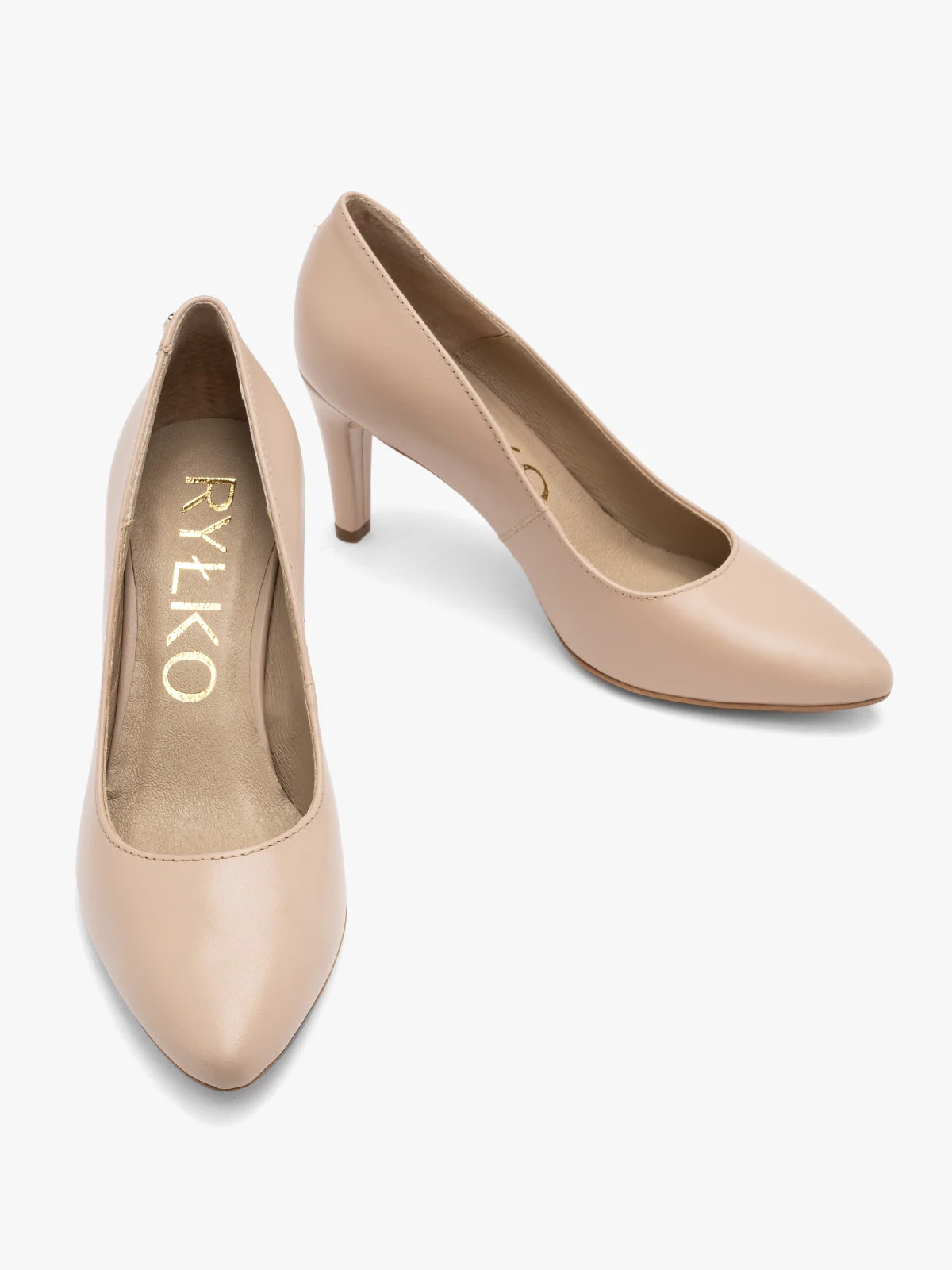 Beżowe czółenka na szpilce