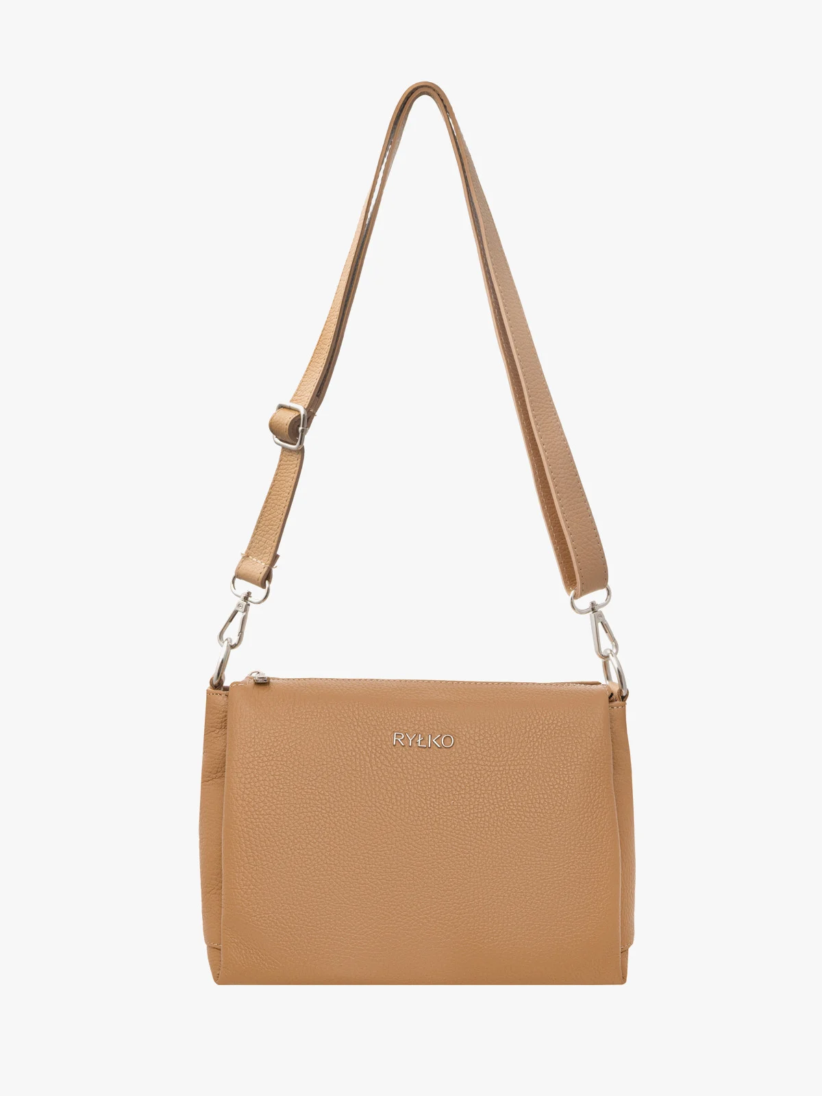 Beżowa torebka z regulowanym paskiem