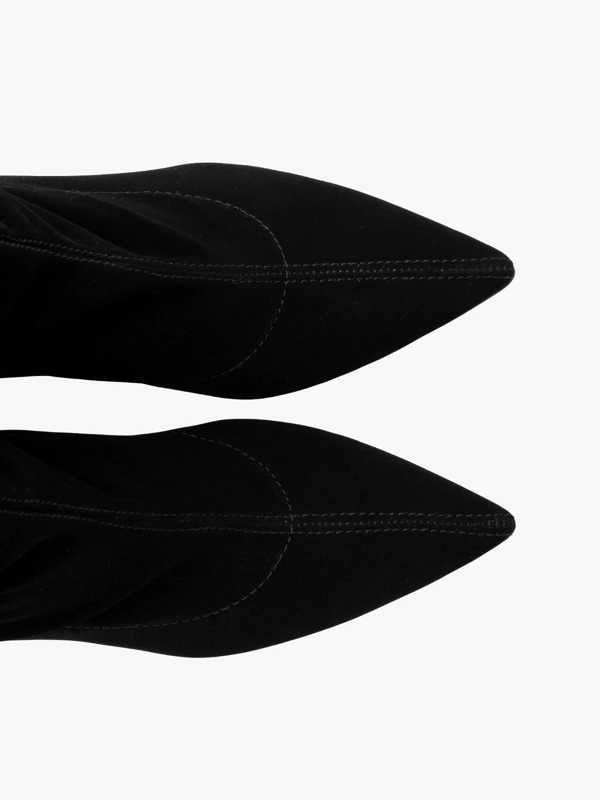 Czarne, elastyczne botki na szpilce