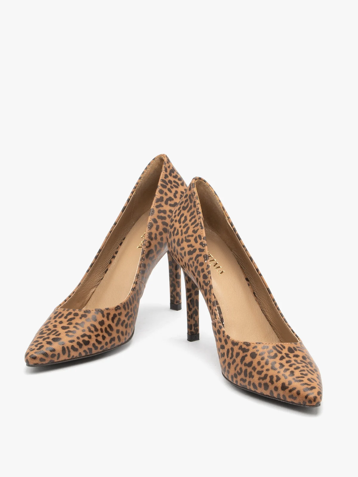 Czółenka w panterkę na wysokiej szpilce