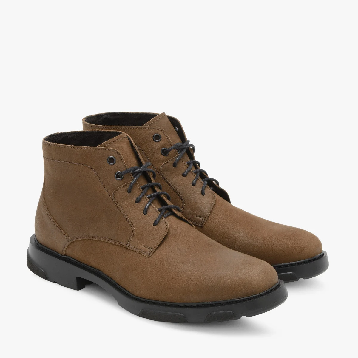 Brązowe casualowe trzewiki