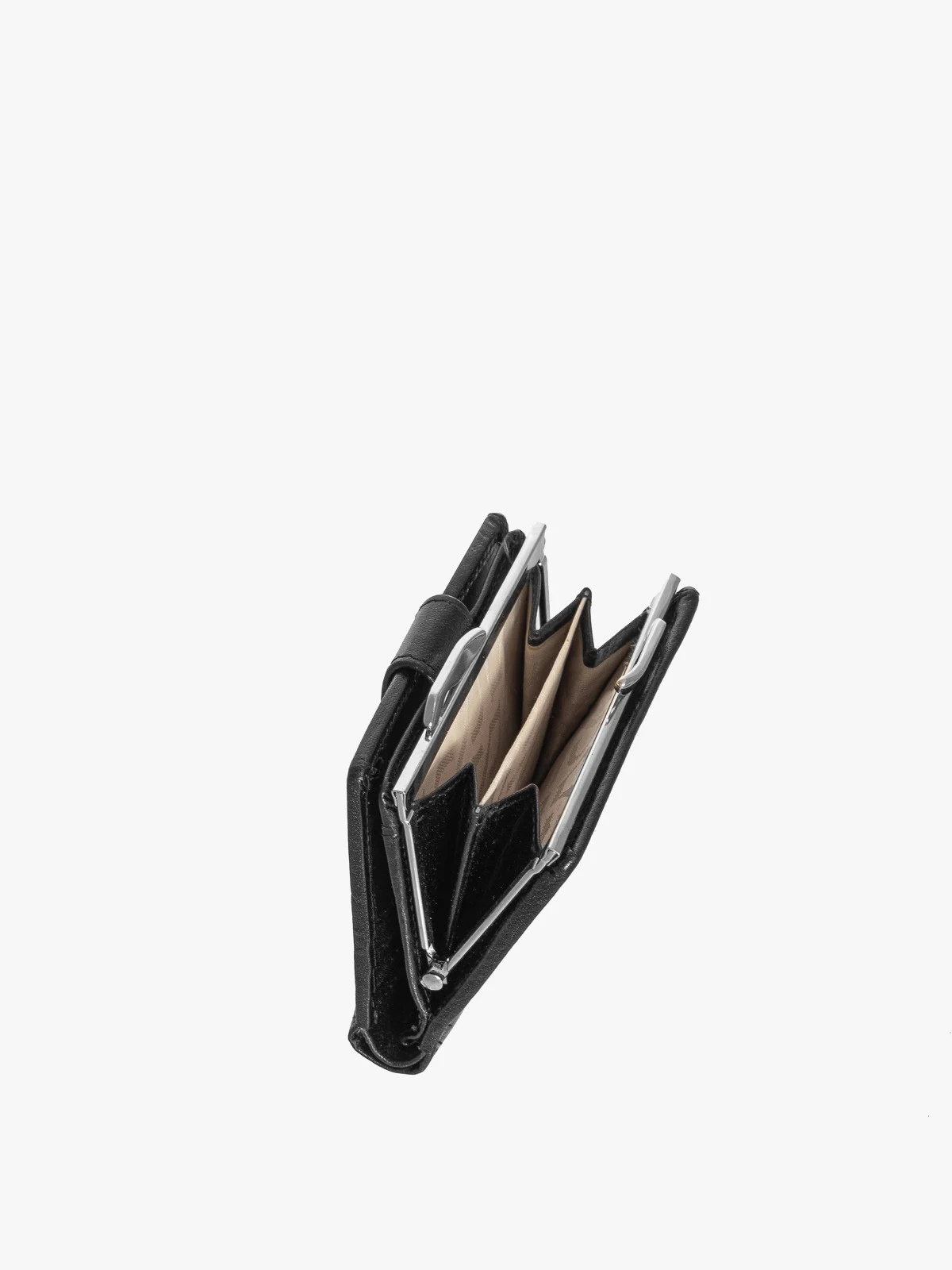 Czarny portfel damski