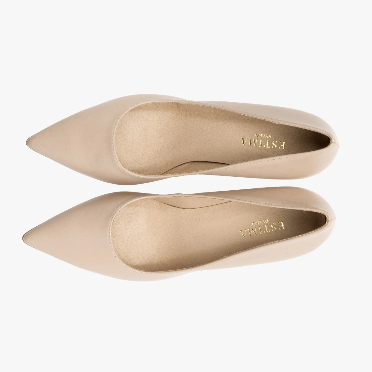 Beżowe czółenka na wysokiej szpilce