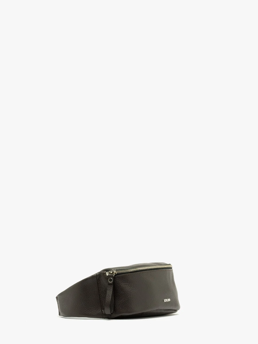 Mała ciemnobrązowa torebka typu nerka