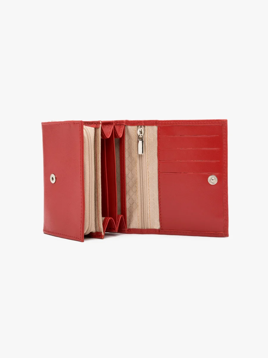 Czerwony portfel damski