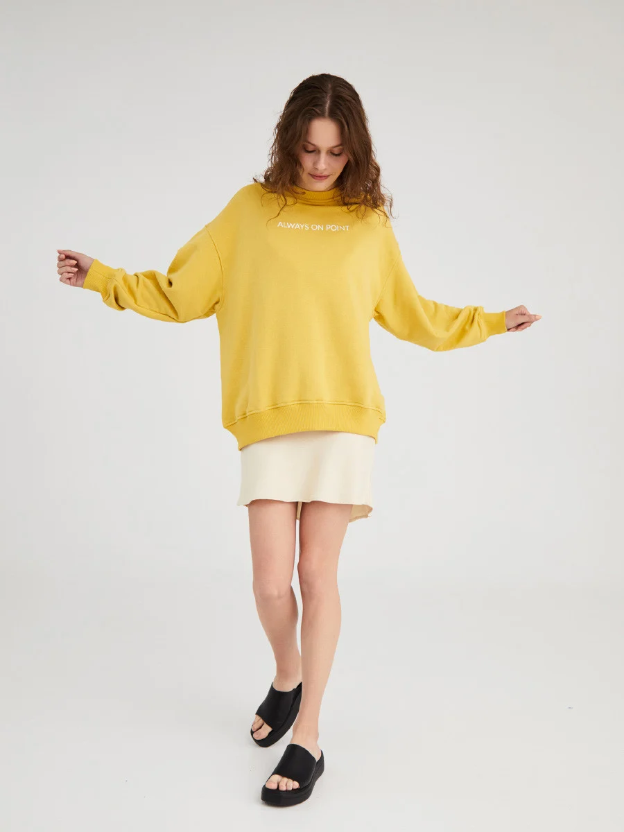 Żółta bluza oversize