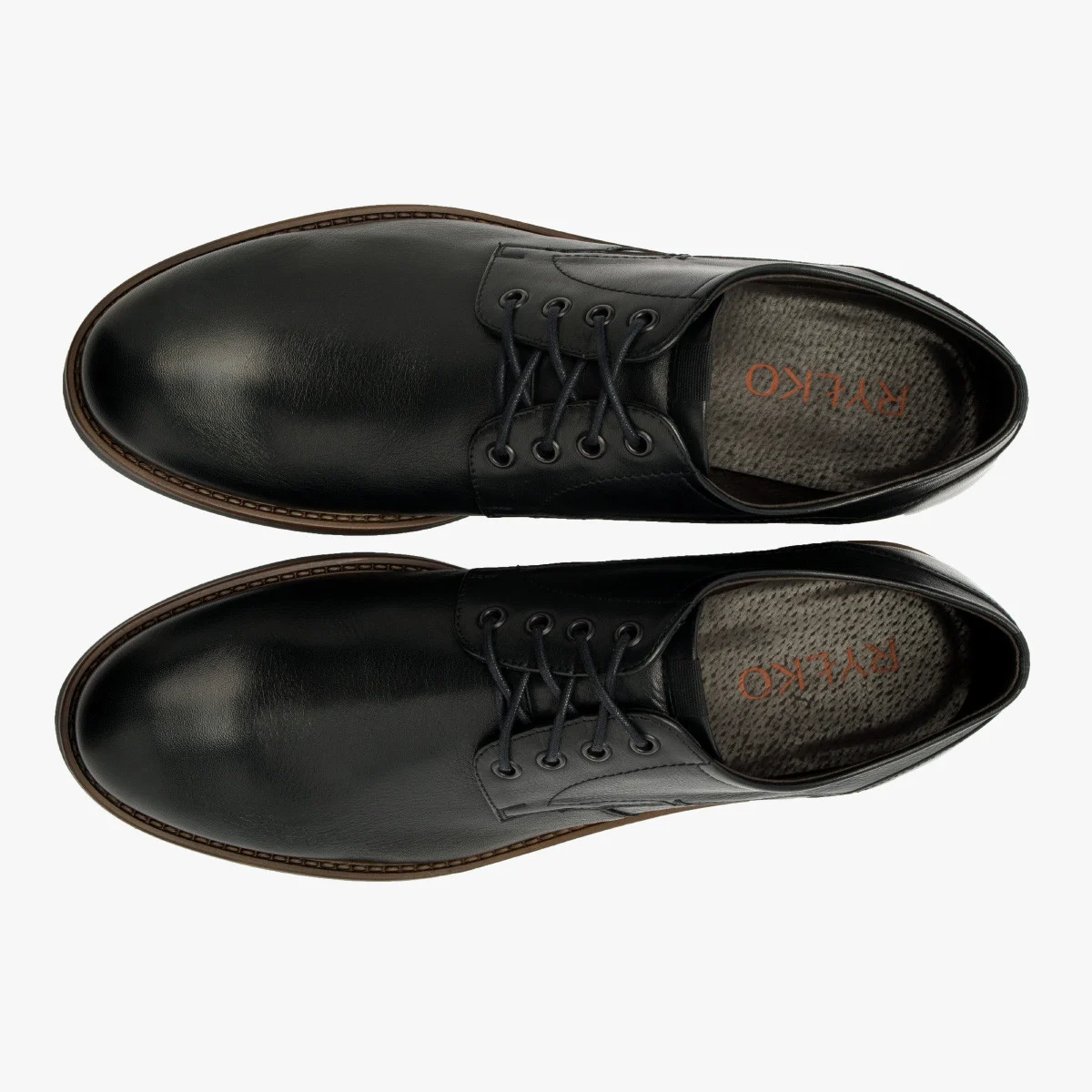 Czarne półbuty męskie