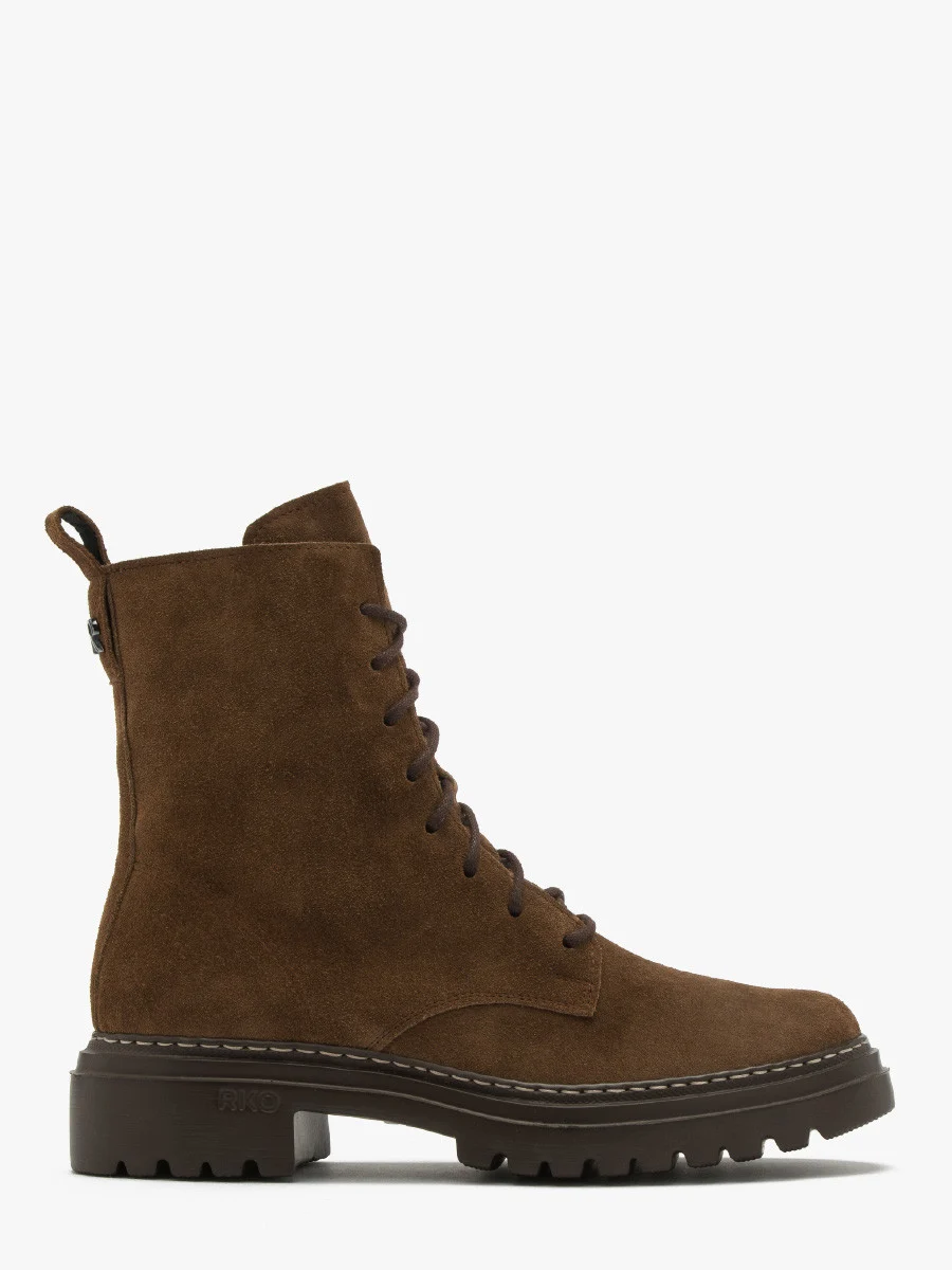 Brązowe trzewiki workery damskie