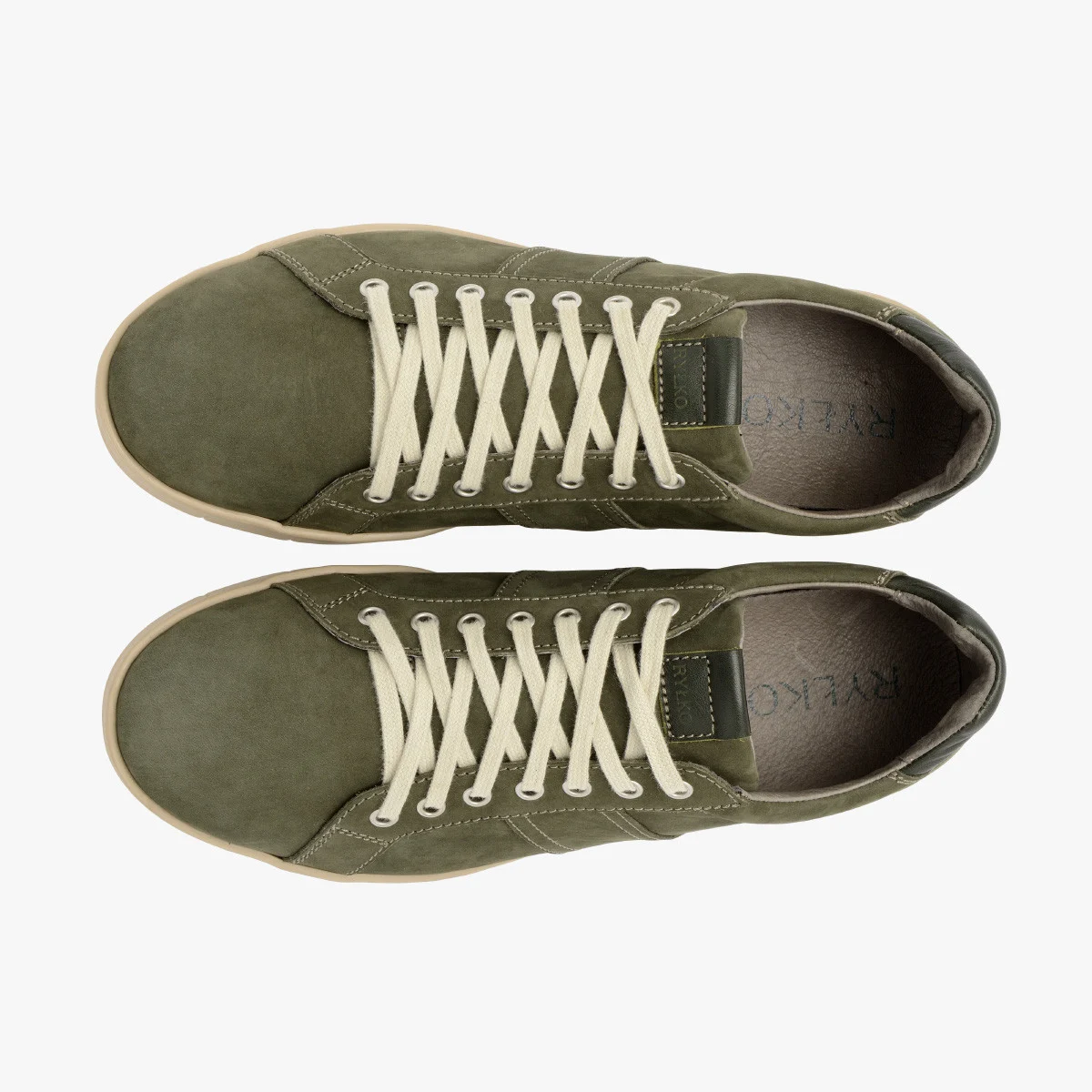 Oliwkowe półbuty sportowe