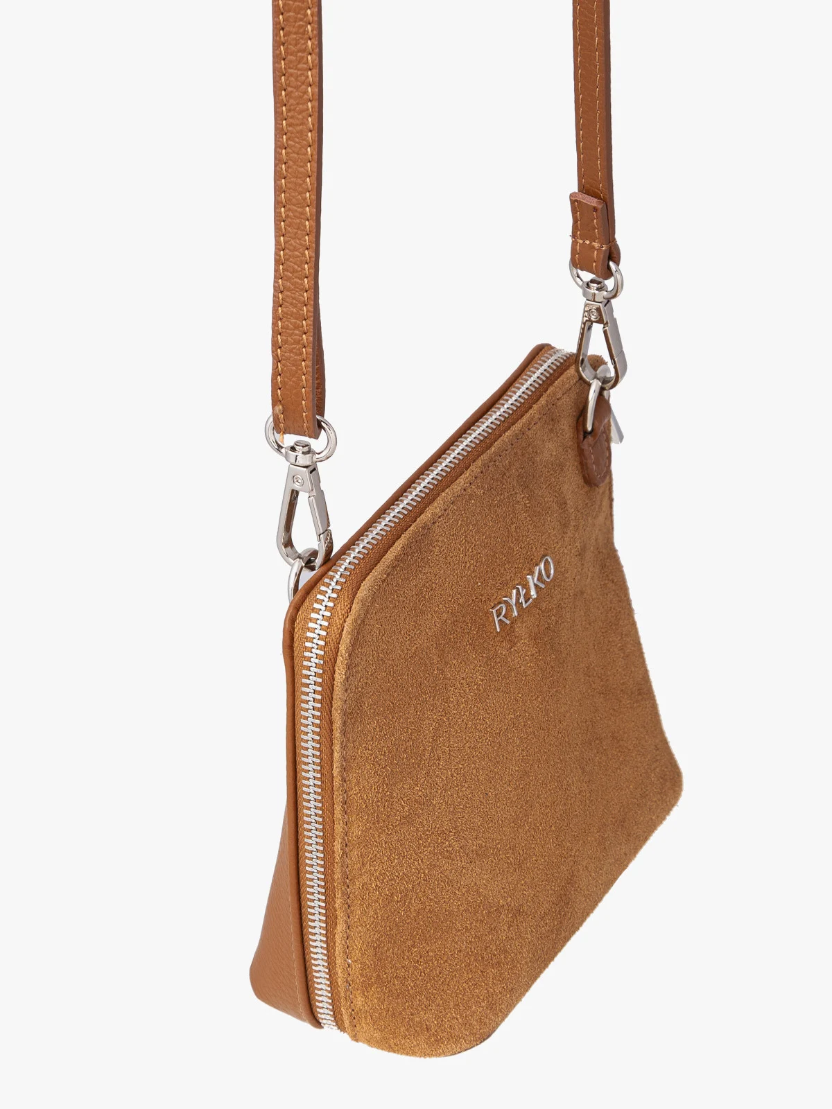 Mała ruda torebka na ramię