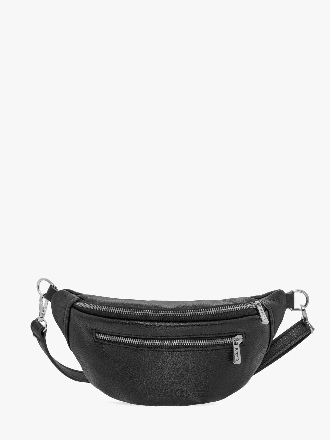 Czarna torebka nerka - crossbody