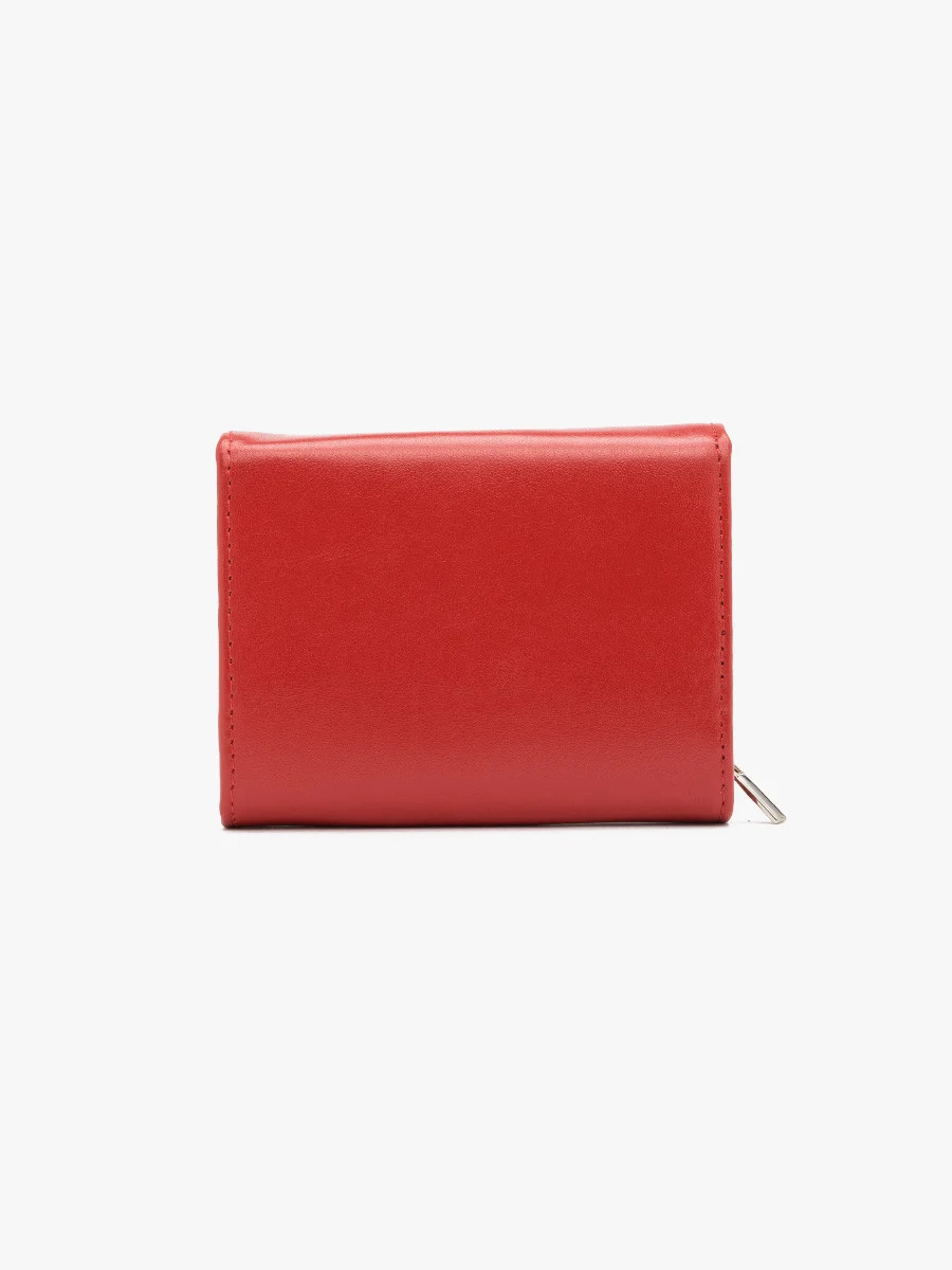 Czerwony portfel damski