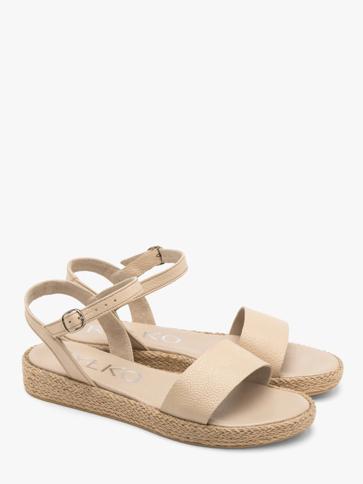 Beżowe sandały damskie
