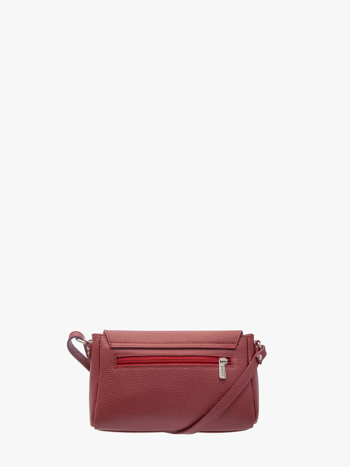 Bordowa torebka damska z łańcuszkiem