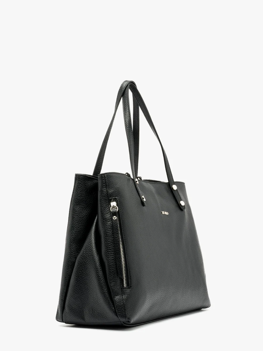 Czarna pojemna torebka