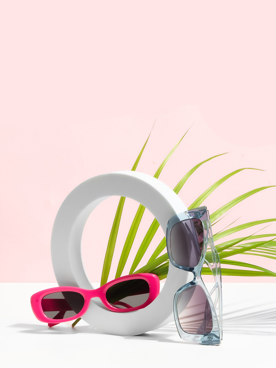 Różowe okulary przeciwsłoneczne