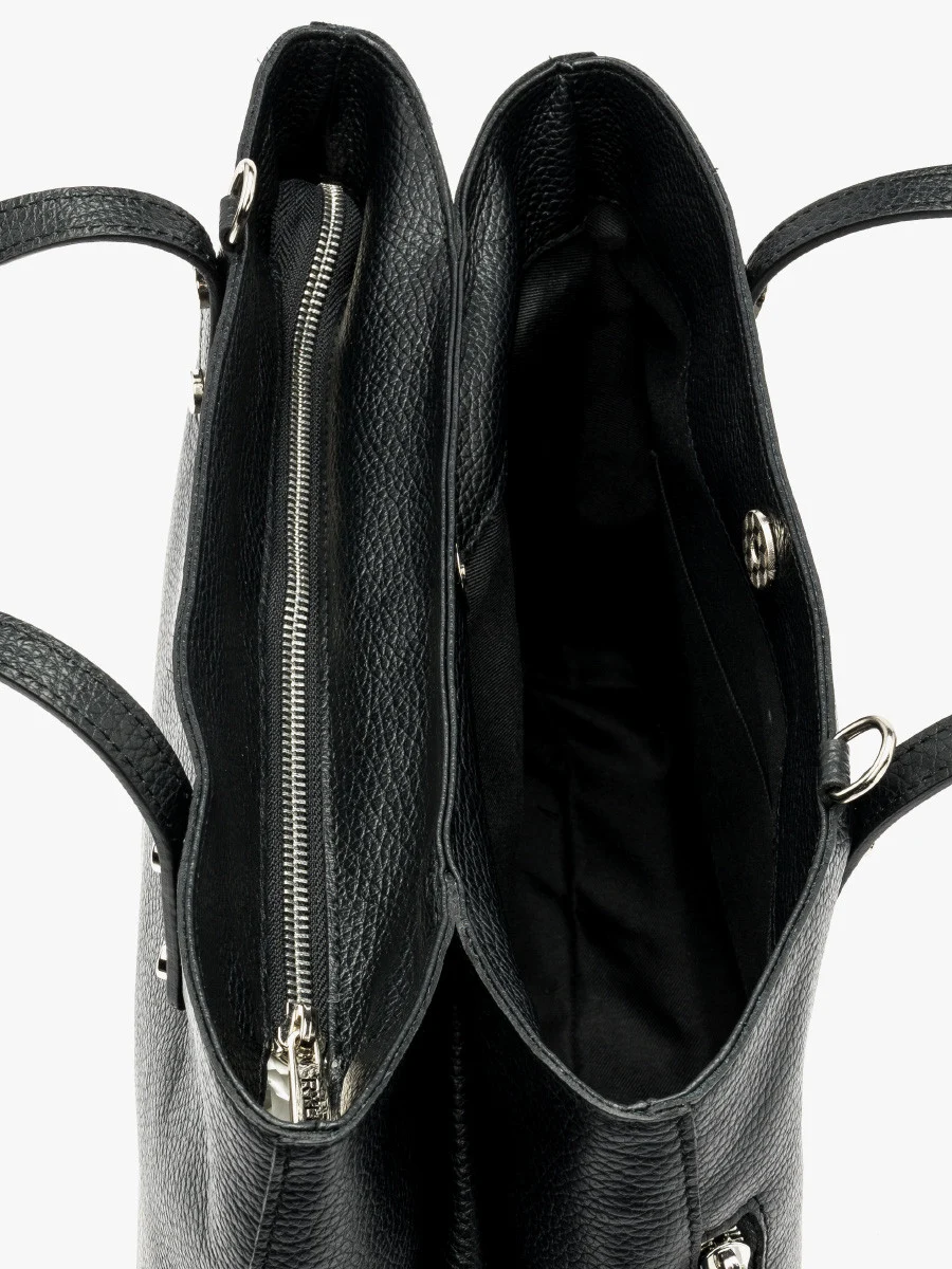 Czarna pojemna torebka