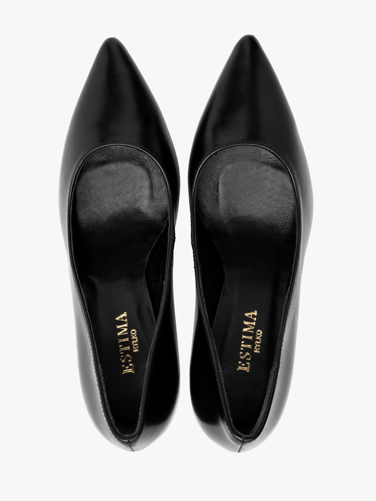 Czarne czółenka na wysokiej szpilce