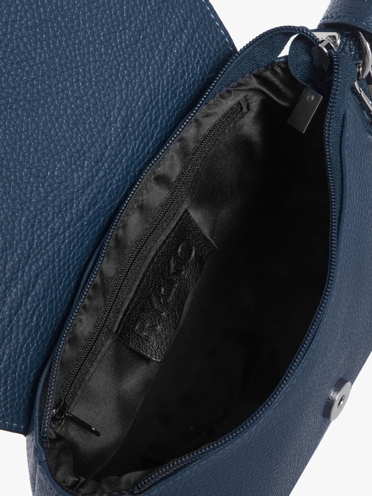 Granatowa torebka damska z łańcuszkiem