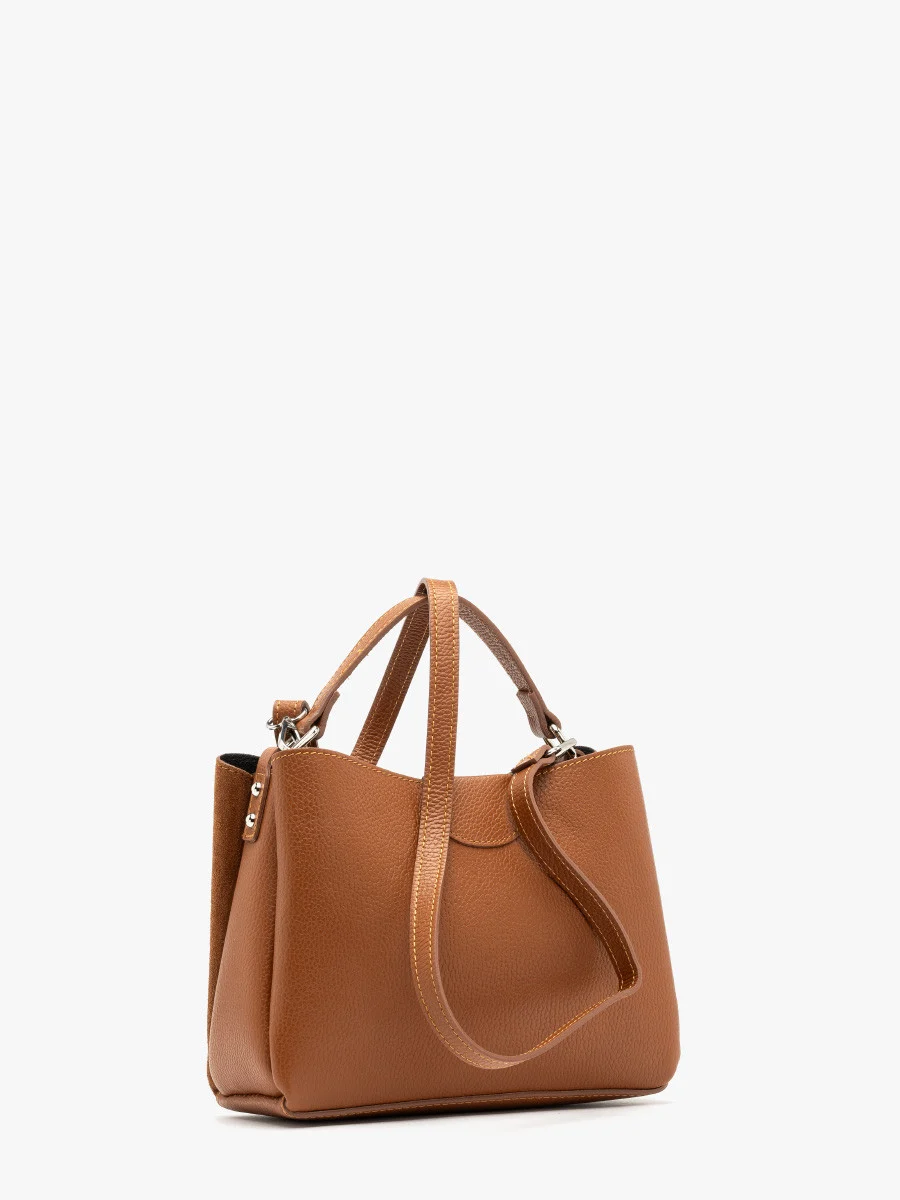 Torebka z łączonych materiałów