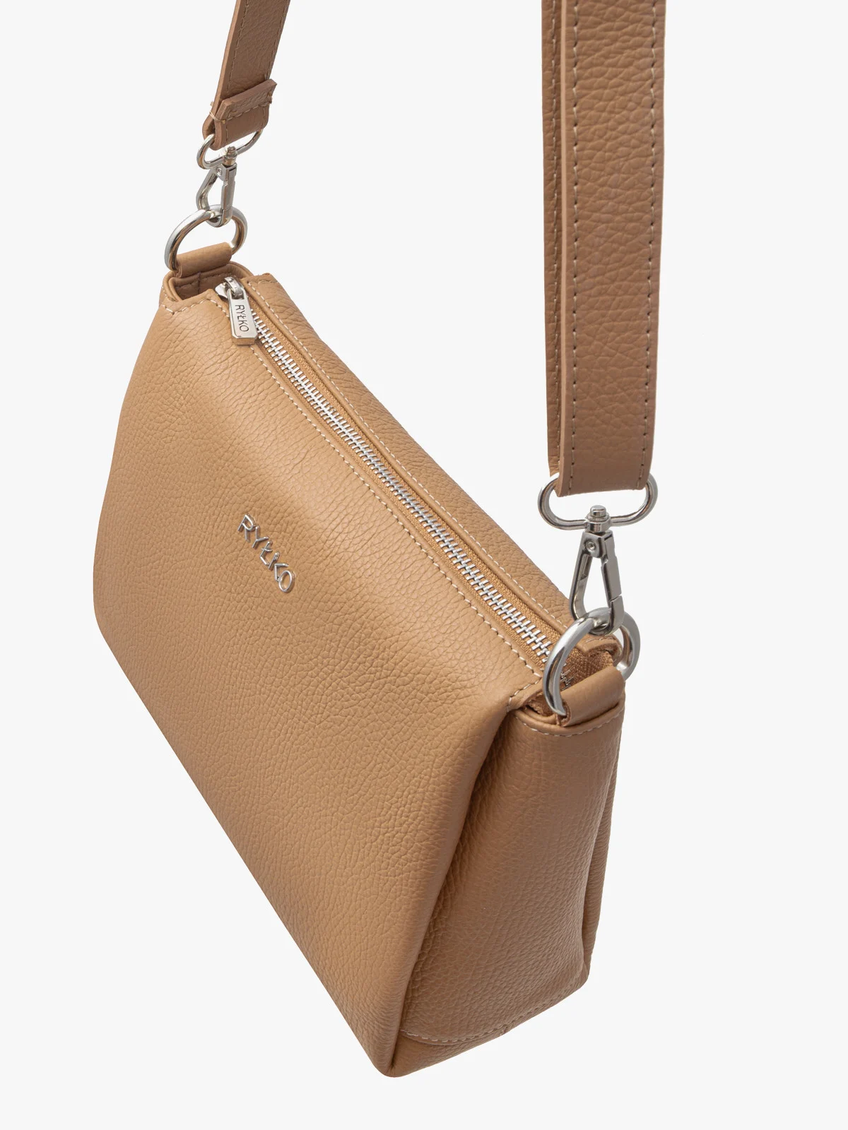 Beżowa torebka z regulowanym paskiem