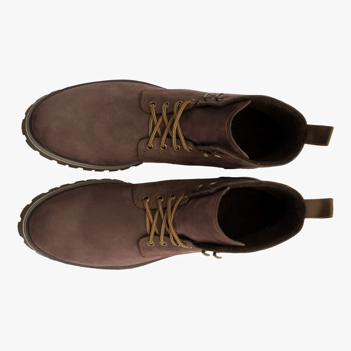 Brązowe trzewiki męskie