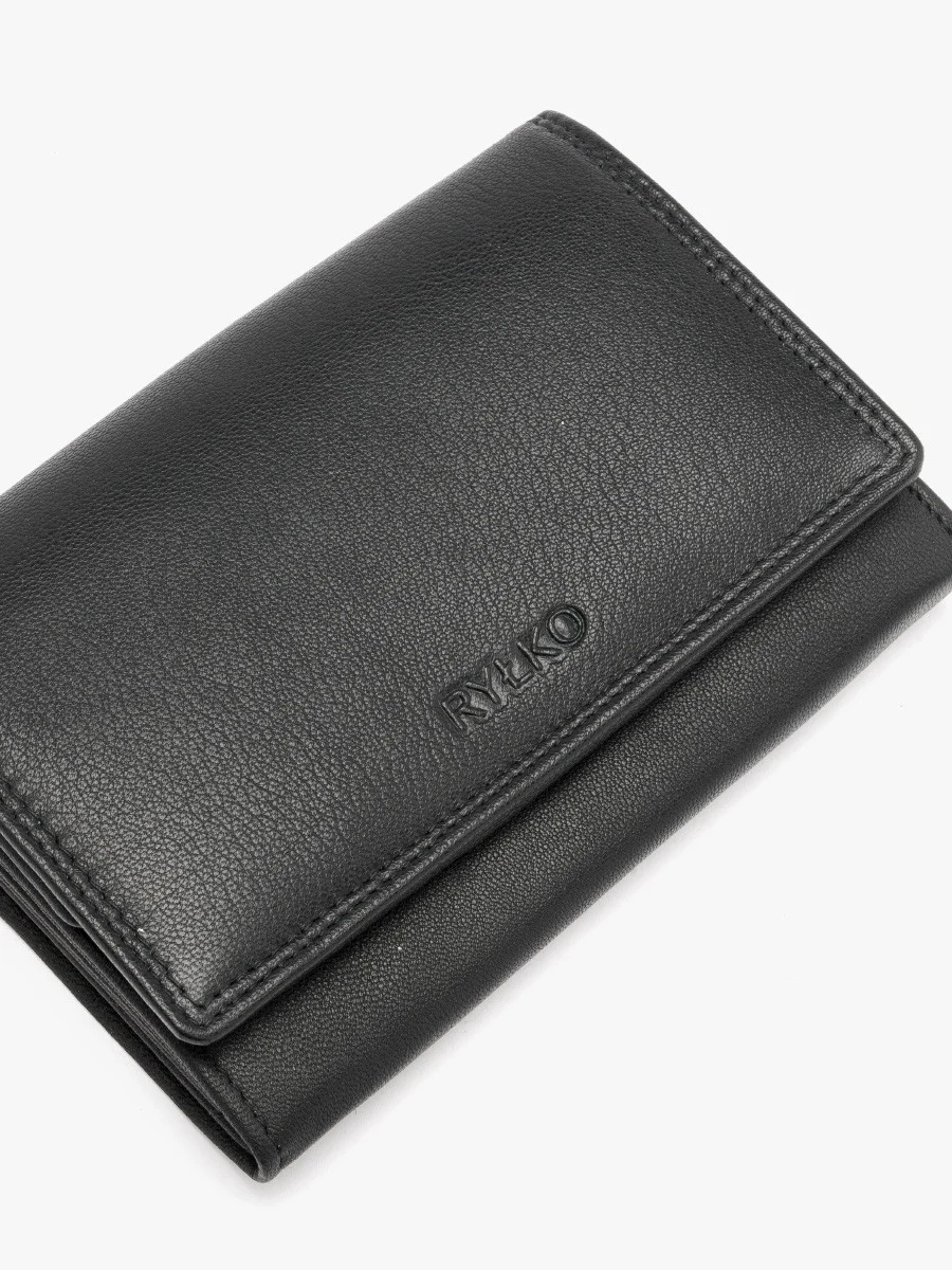 Czarny portfel damski