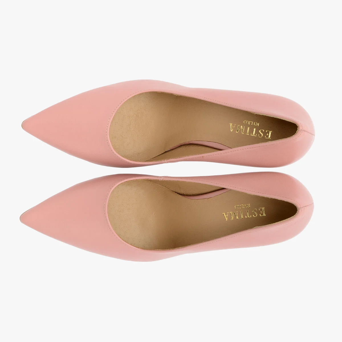 Różowe czółenka na wysokiej szpilce