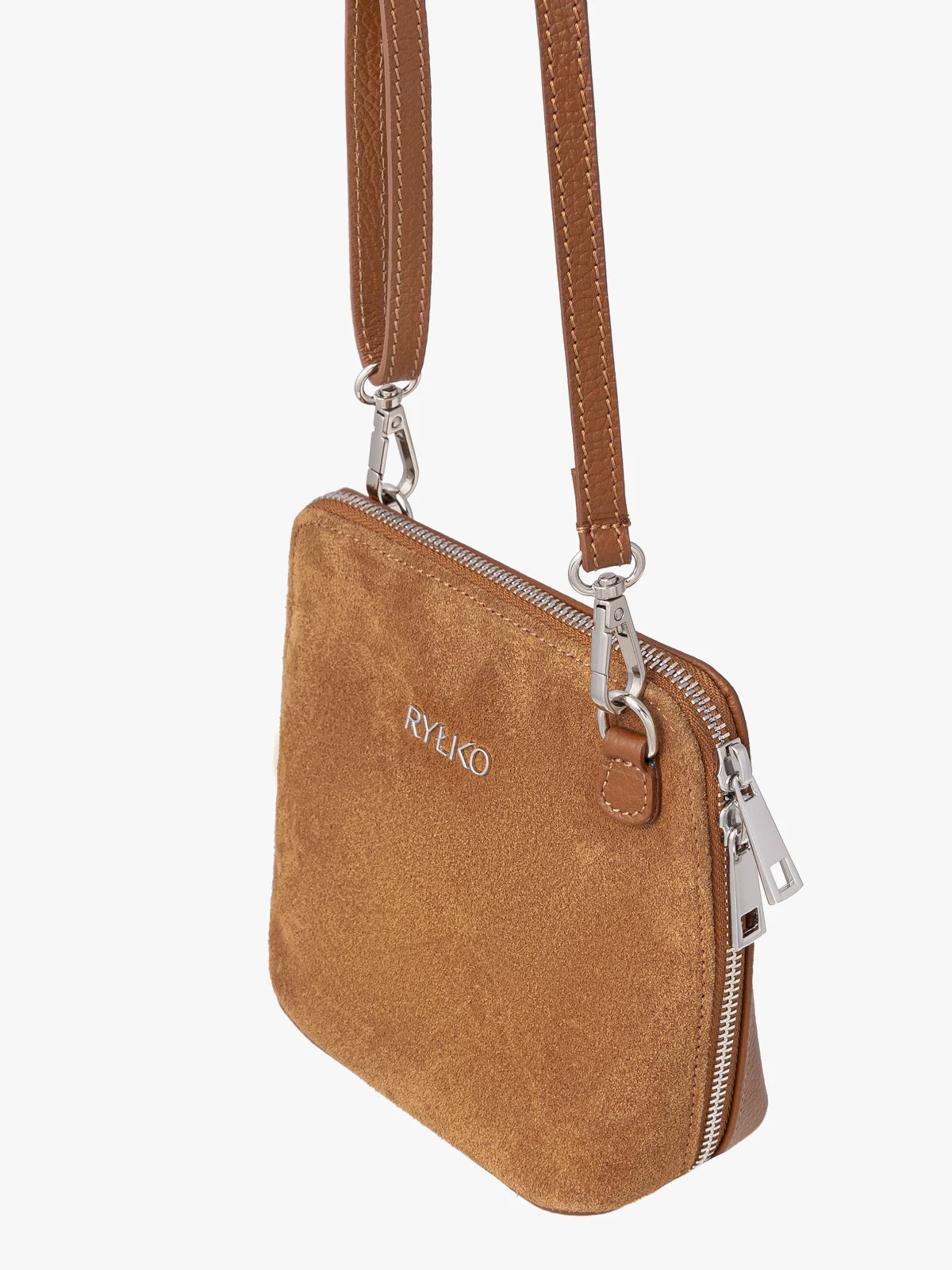 Mała ruda torebka na ramię