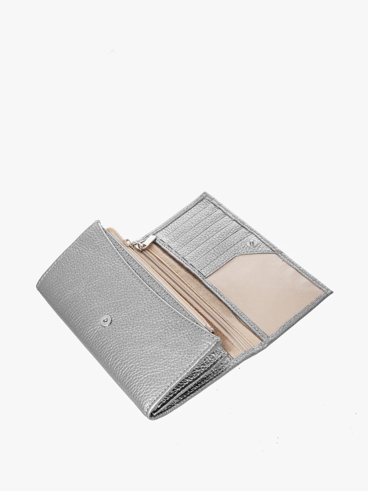 Srebrny portfel damski