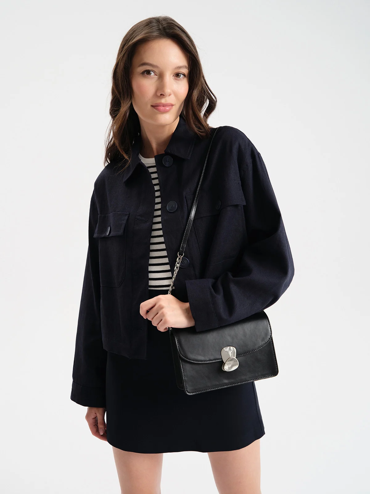 Elegancka, czarna torebka