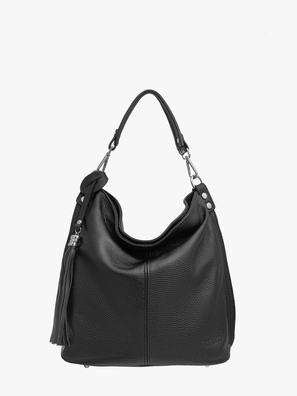 Duża torebka typu shopper z ozdobnym frędzlem